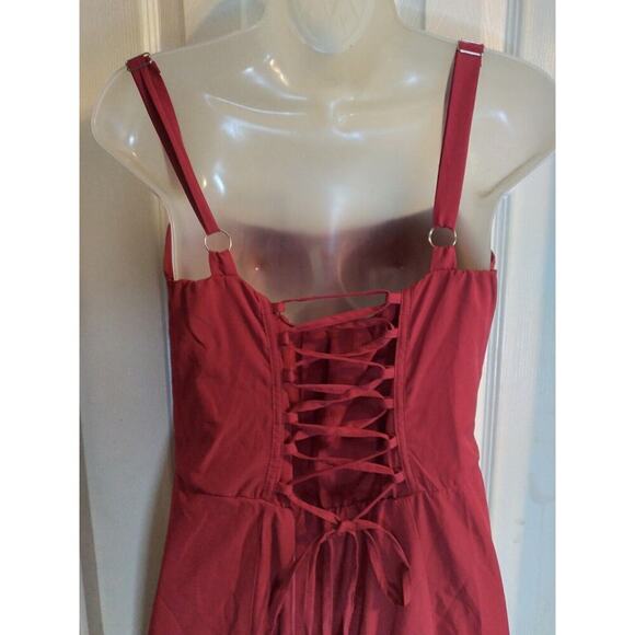 Marthea Dress Red Corset Back Sz XL Halloween Sexy Devil Witch Vampire - Picture 7 of 11
